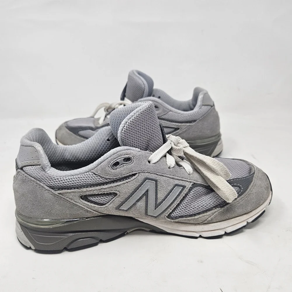 New Balance 990v4 Grey Suede Mesh Running Shoes GC990GR4 Women 8.5 - Mens Size 7